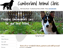 Tablet Screenshot of cumberlandanimal.com